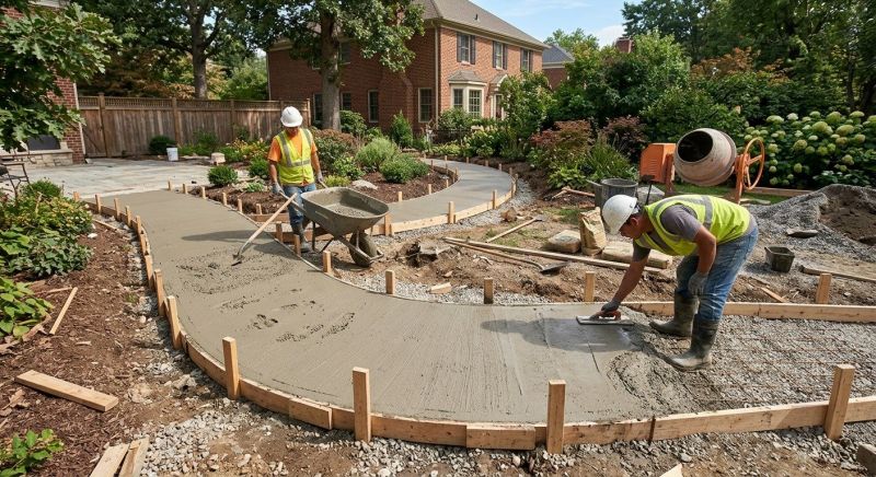 Cement Walkway Installation in Salt Lake City, UT